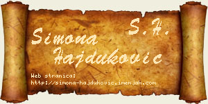 Simona Hajduković vizit kartica